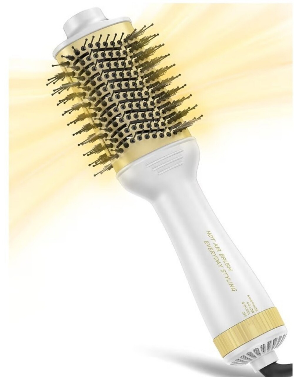 4 in 1 Hair Blow Dryer Brush/Hair Straightener Titanium Ceramic Ionic 3 Settings